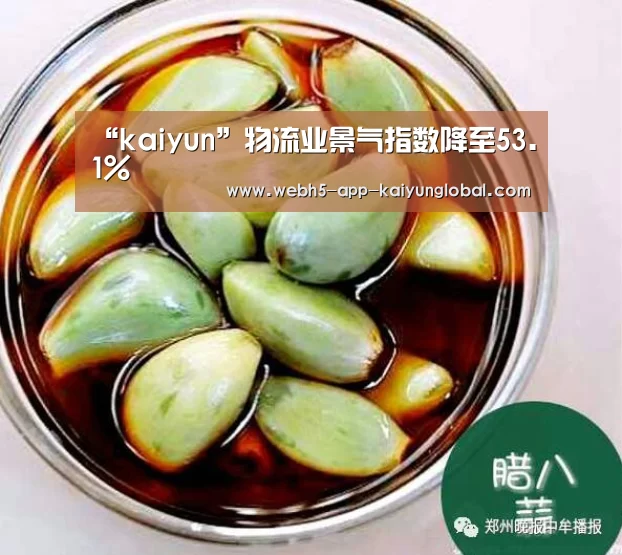 “kaiyun”物流业景气指数降至53.1%(图2)